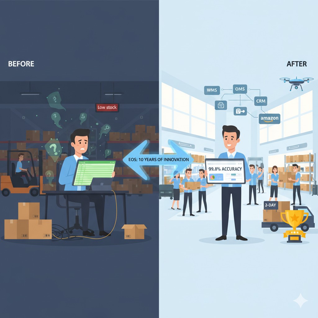 Inventory control and warehouse management technology supporting 3PL fulfillment operations