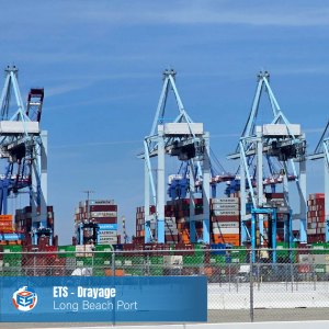 Enterprise Trucking Solutions drayage services supporting container movement from the Ports of Long Beach and Los Angeles to EOS warehouse operations.