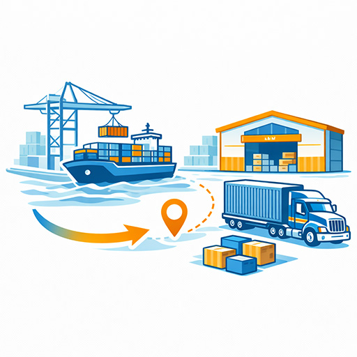 EOS Port-to-Warehouse Logistics service icon