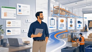 Growing business moving from basic inventory tools toward a connected warehouse management system and scan-supported warehouse control.